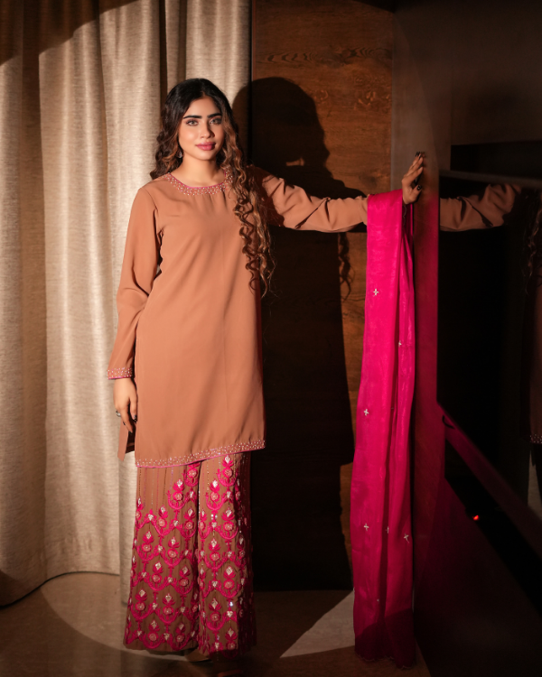 Mustard Orange indian ethnic wear
