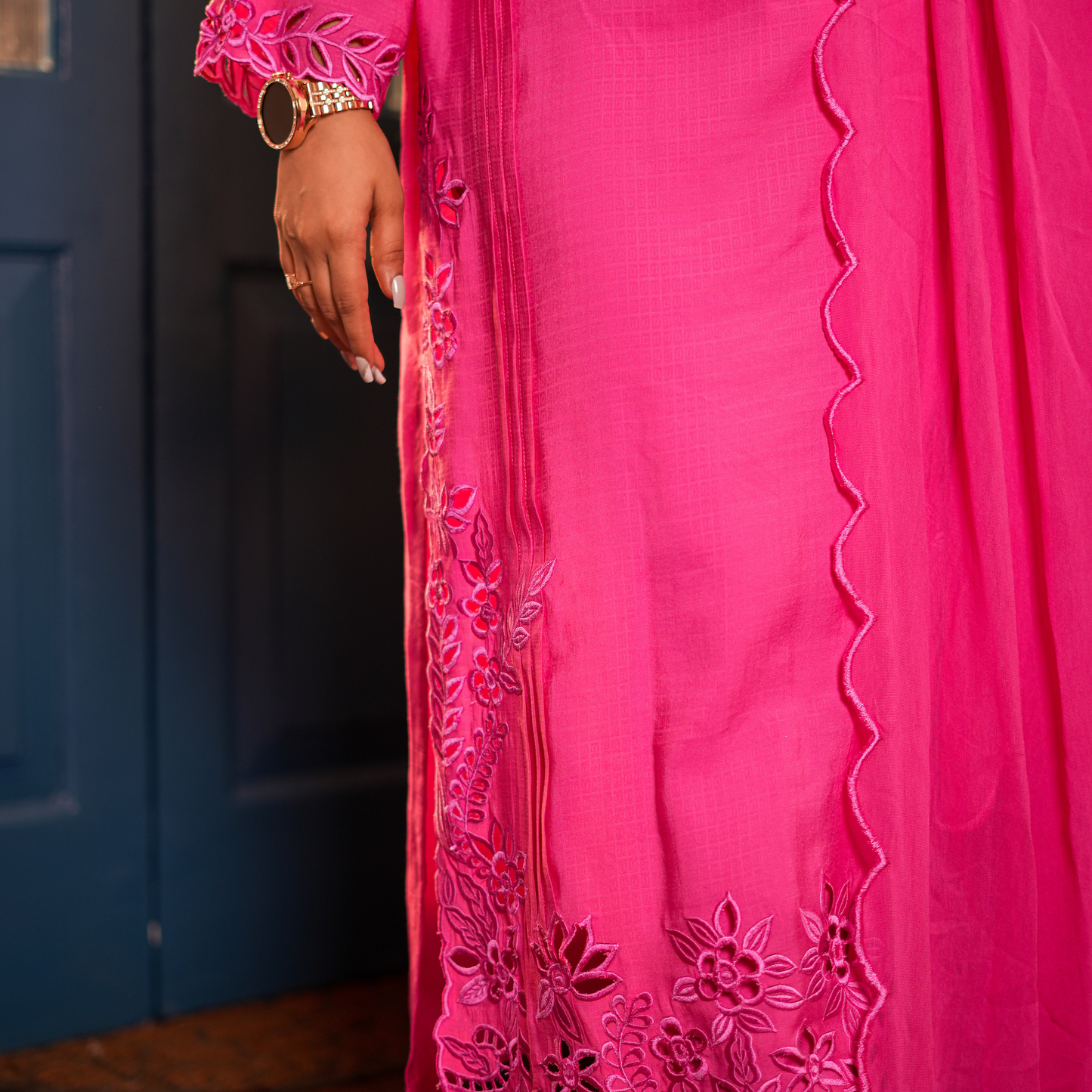 Cut work Embroidery Pakistani Suit