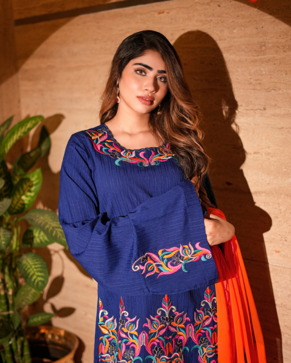 BLUE ORANGE Indian ethnic wear