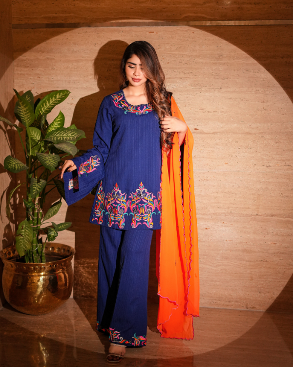 BLUE ORANGE Indian ethnic wear