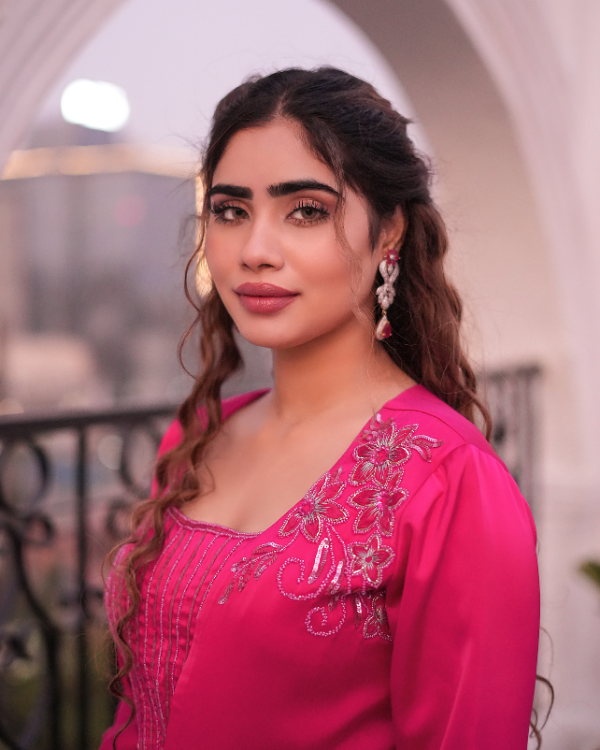 Red indian ethnic wear