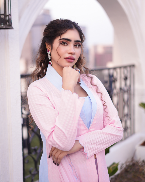 Pink indian ethnic wear