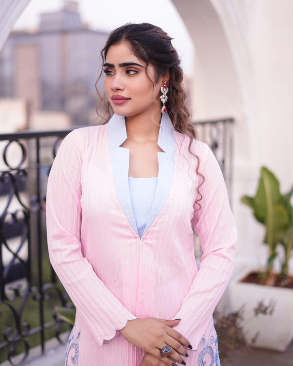 Pink indian ethnic wear