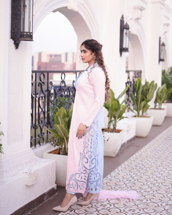 Pink indian ethnic wear