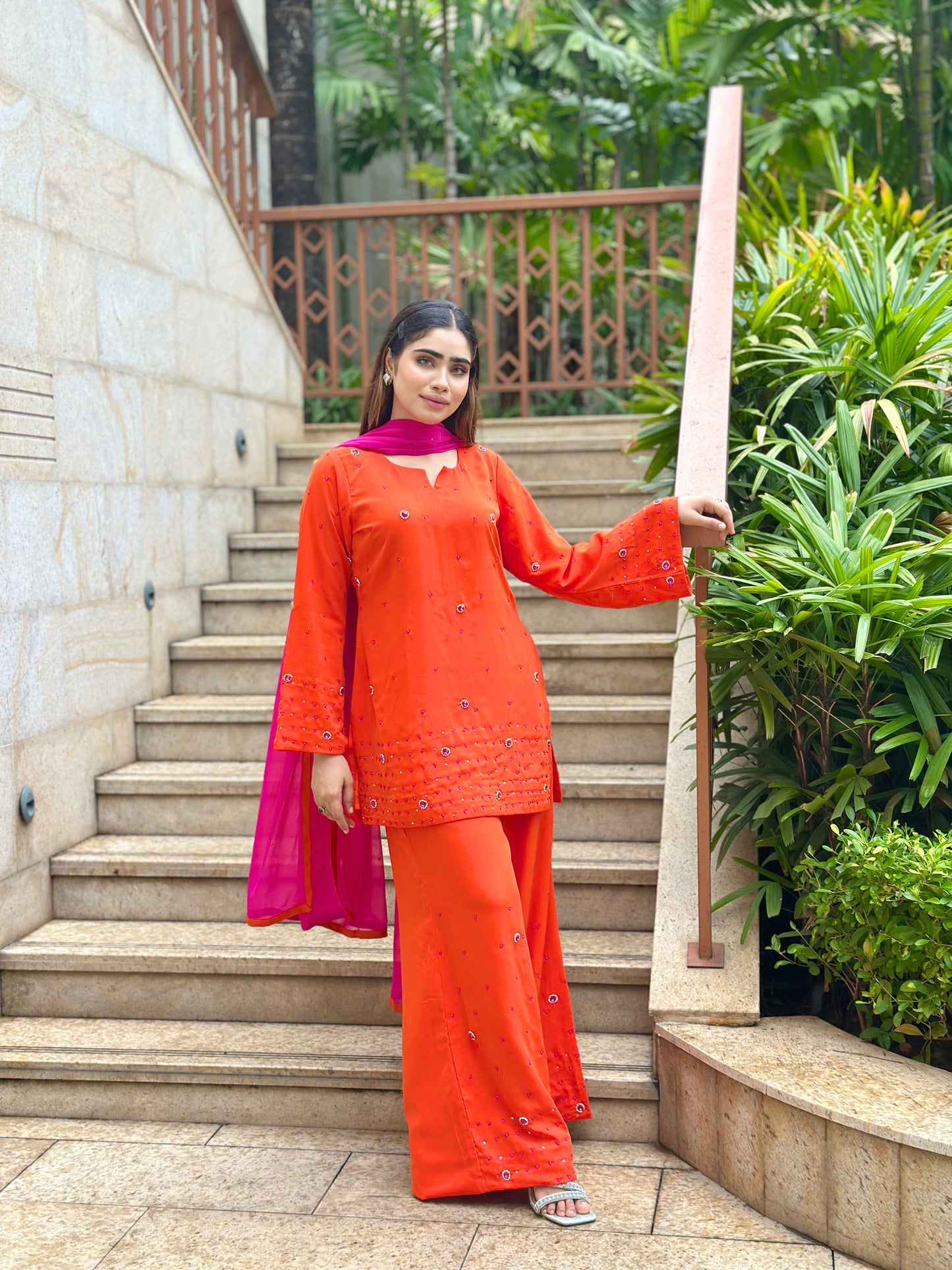 ORANGE INDIAN ETHNIC WEAR