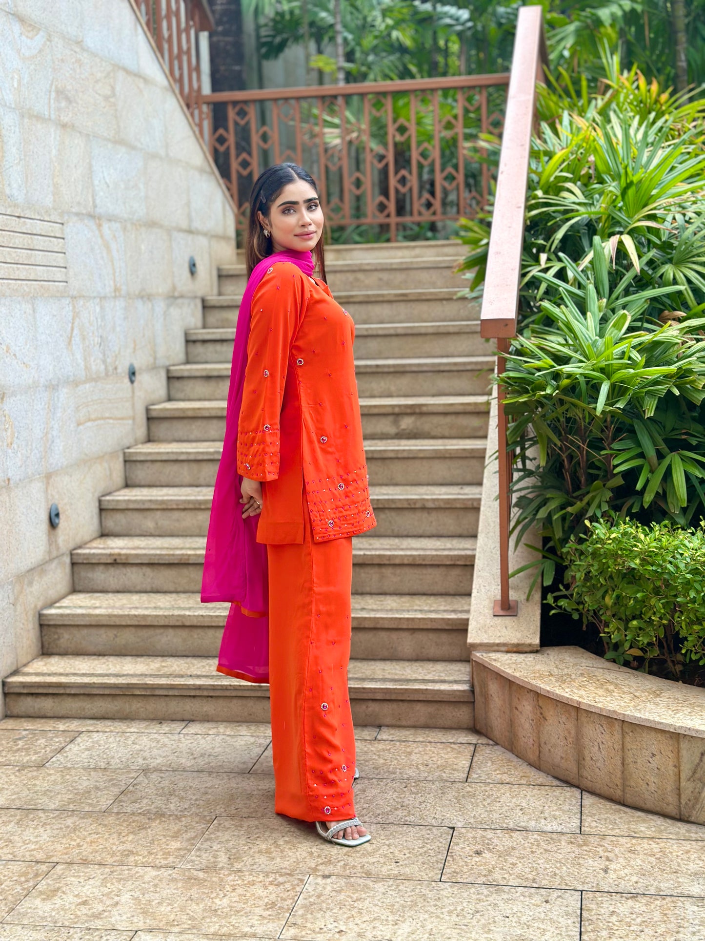 ORANGE INDIAN ETHNIC WEAR