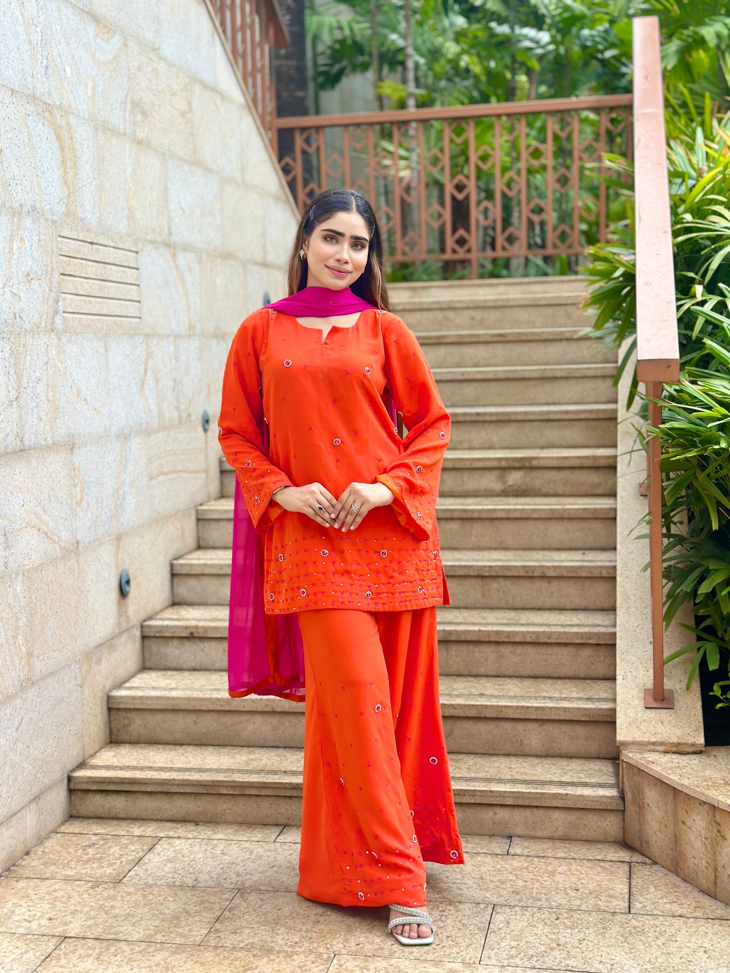 ORANGE INDIAN ETHNIC WEAR
