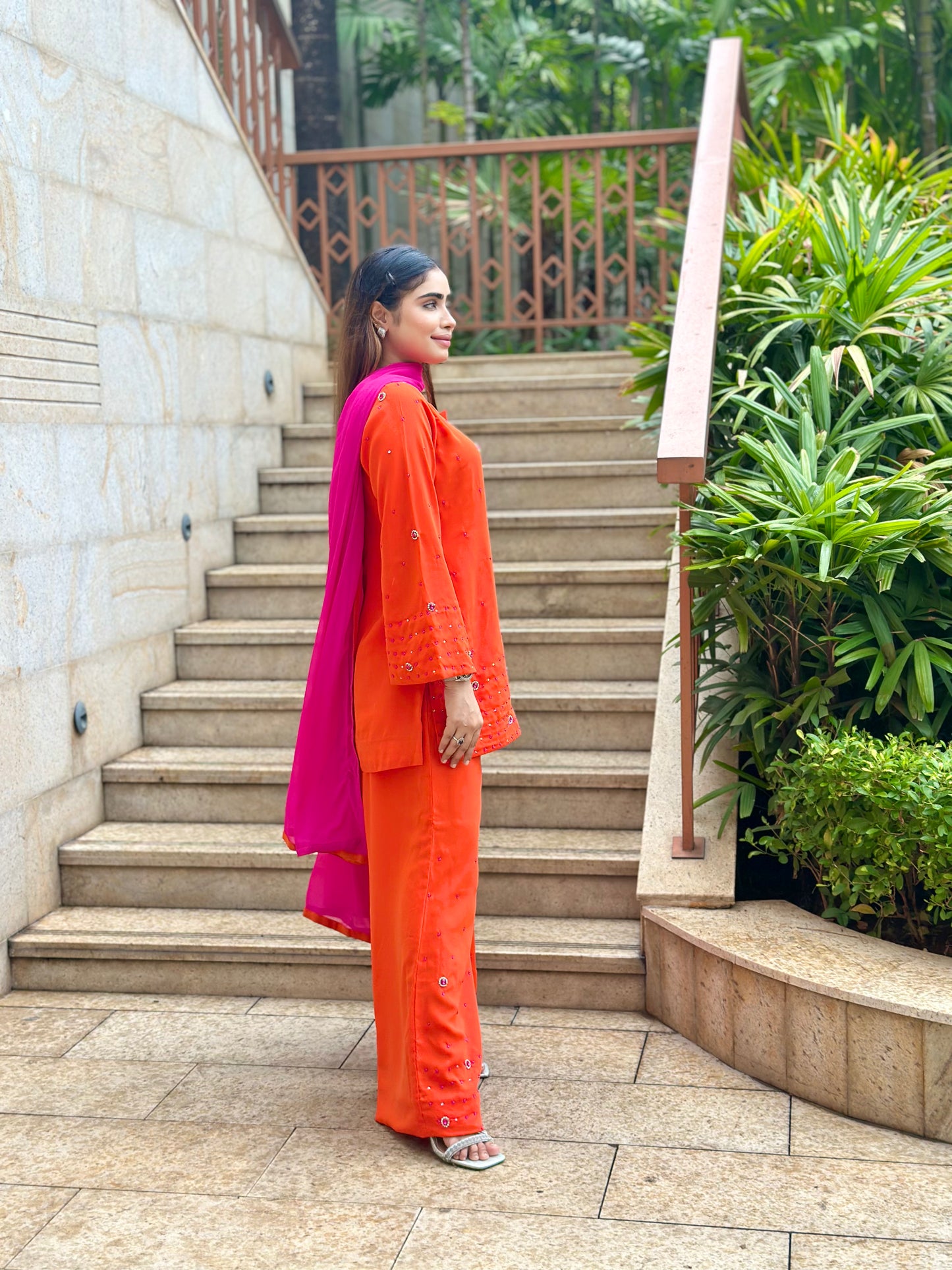 ORANGE INDIAN ETHNIC WEAR