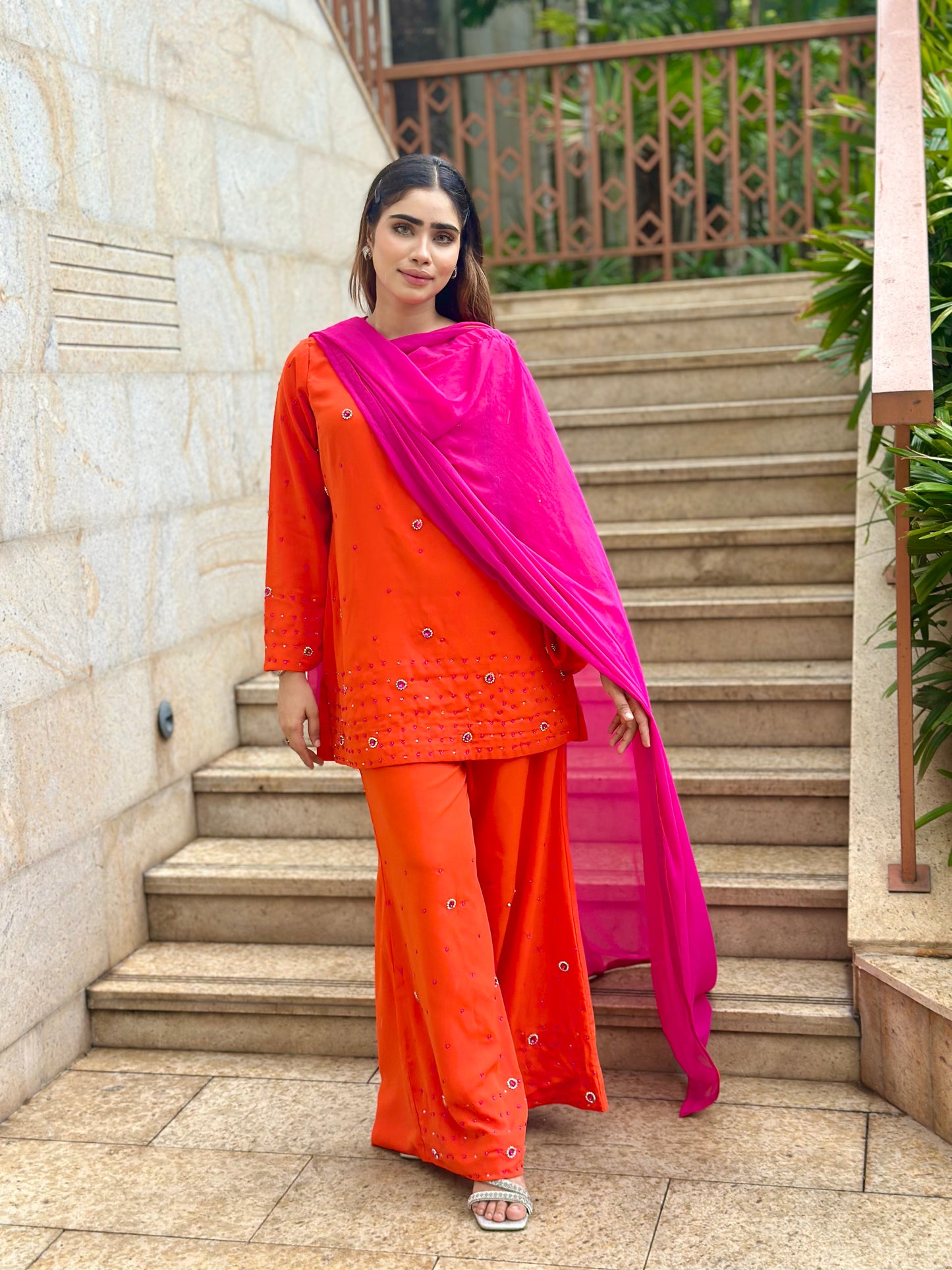 ORANGE INDIAN ETHNIC WEAR