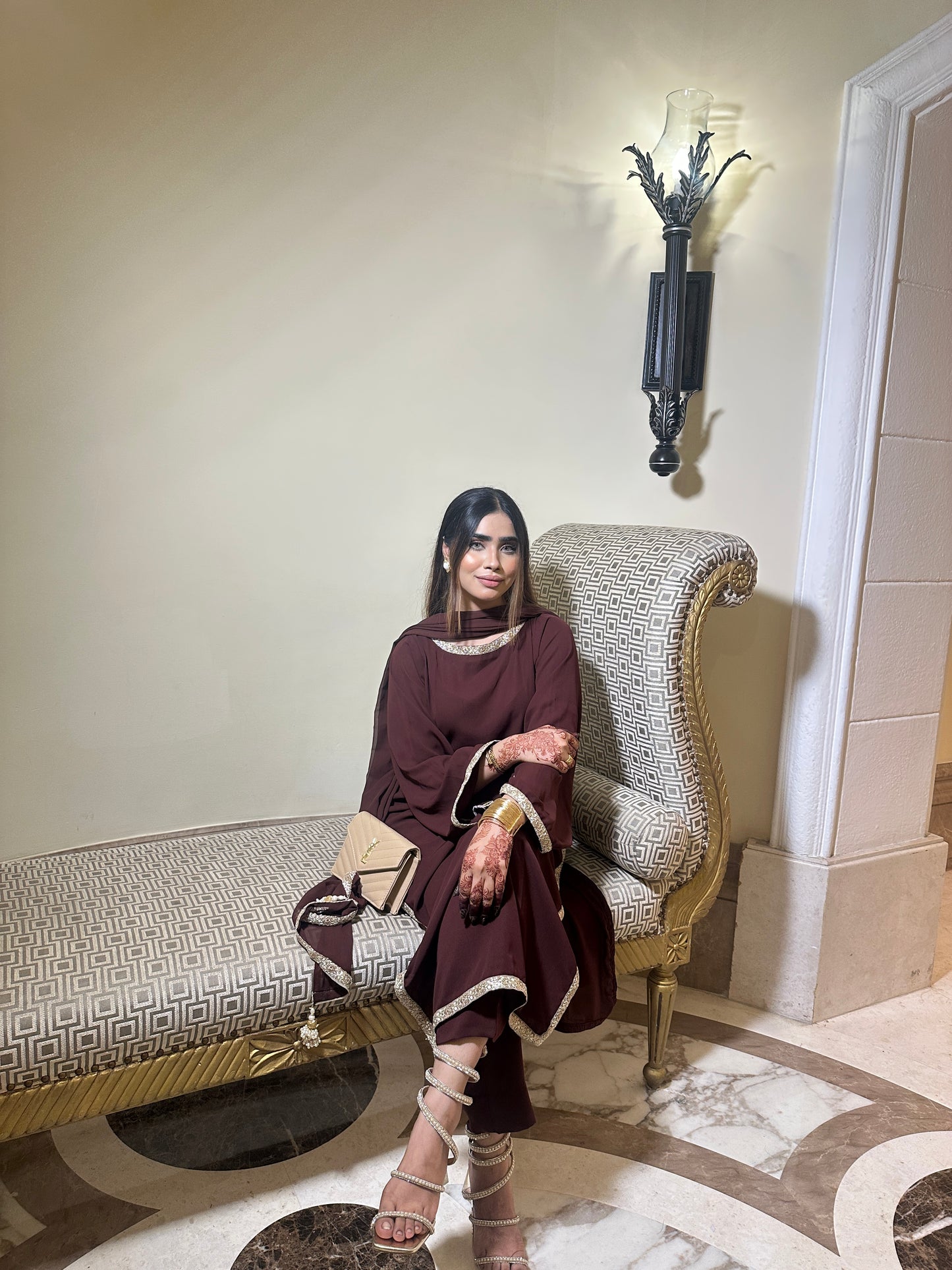 BROWN INDIAN ETHNIC WEAR