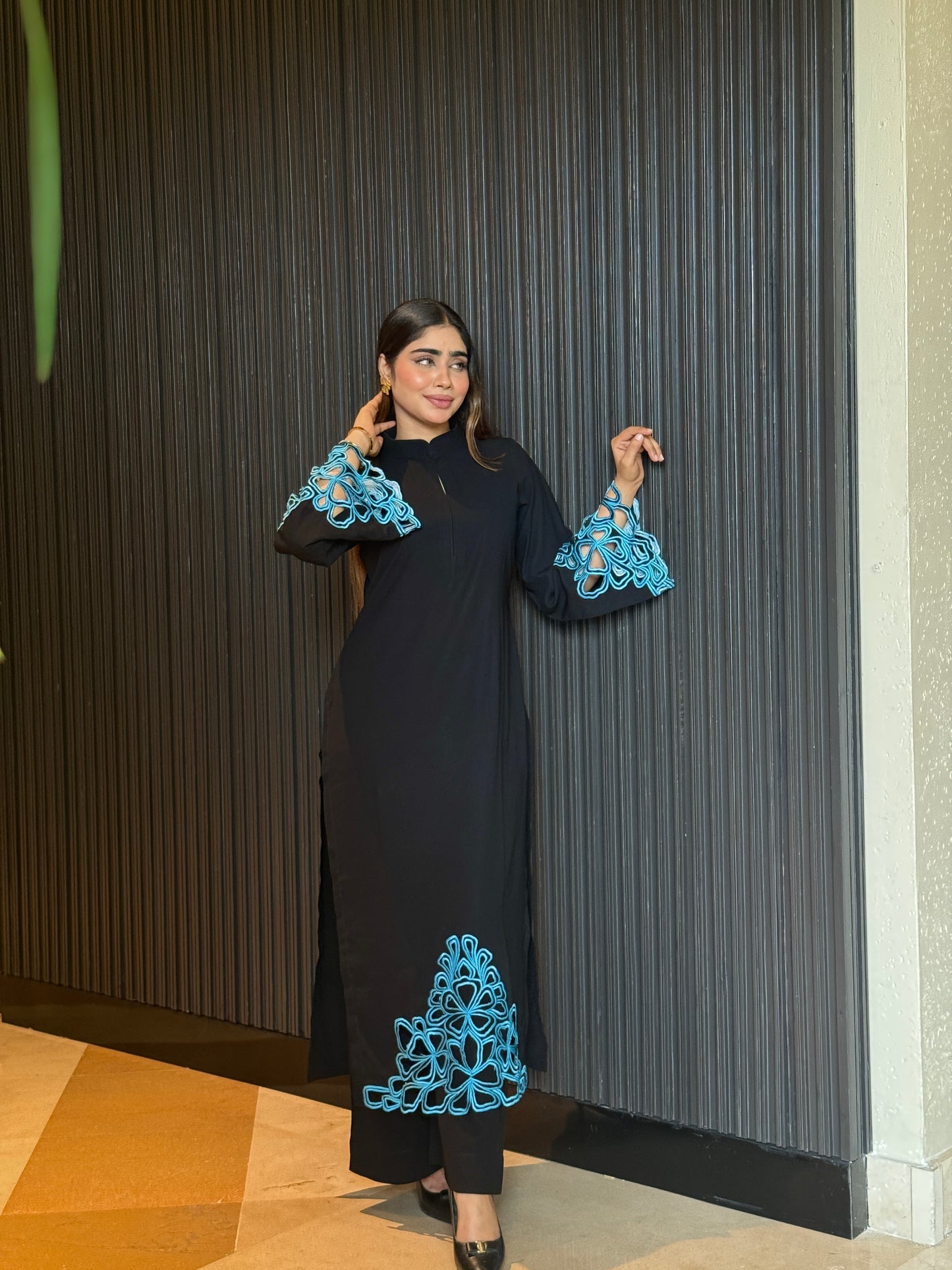 BLACK-BLUE INDIAN ETHNIC WEAR