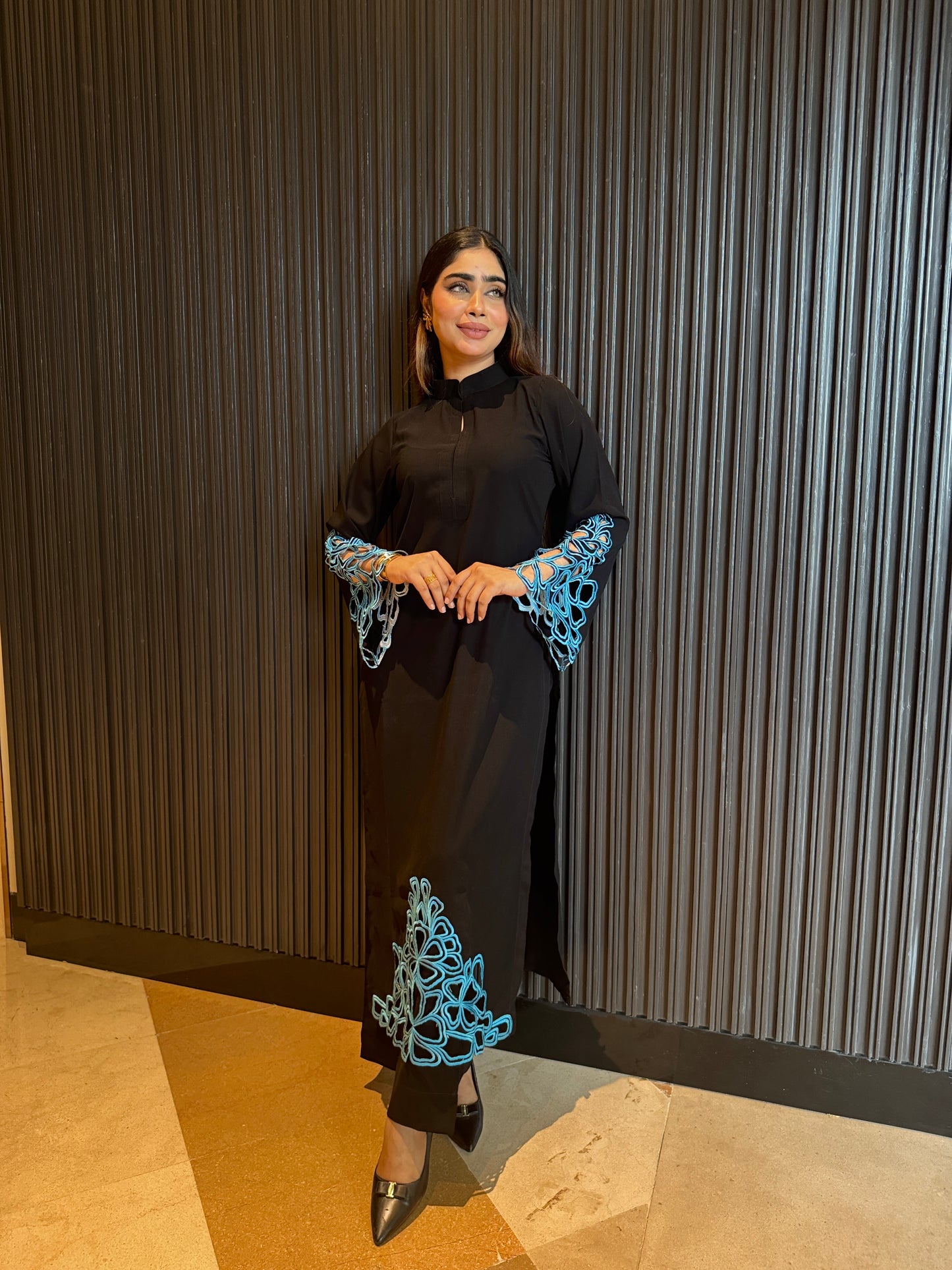BLACK-BLUE INDIAN ETHNIC WEAR