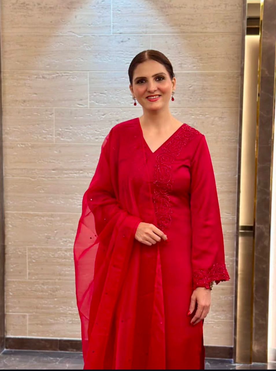 RED PAKISTANI SUIT