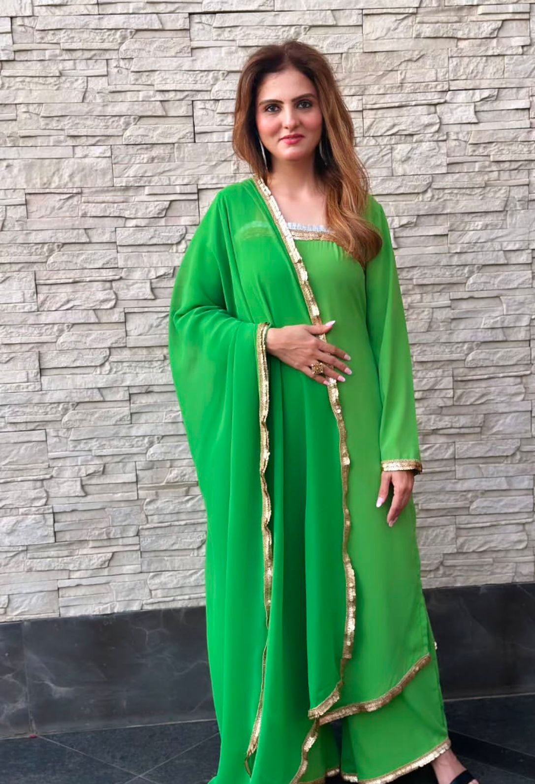 GREEN PAKISTANI SUIT