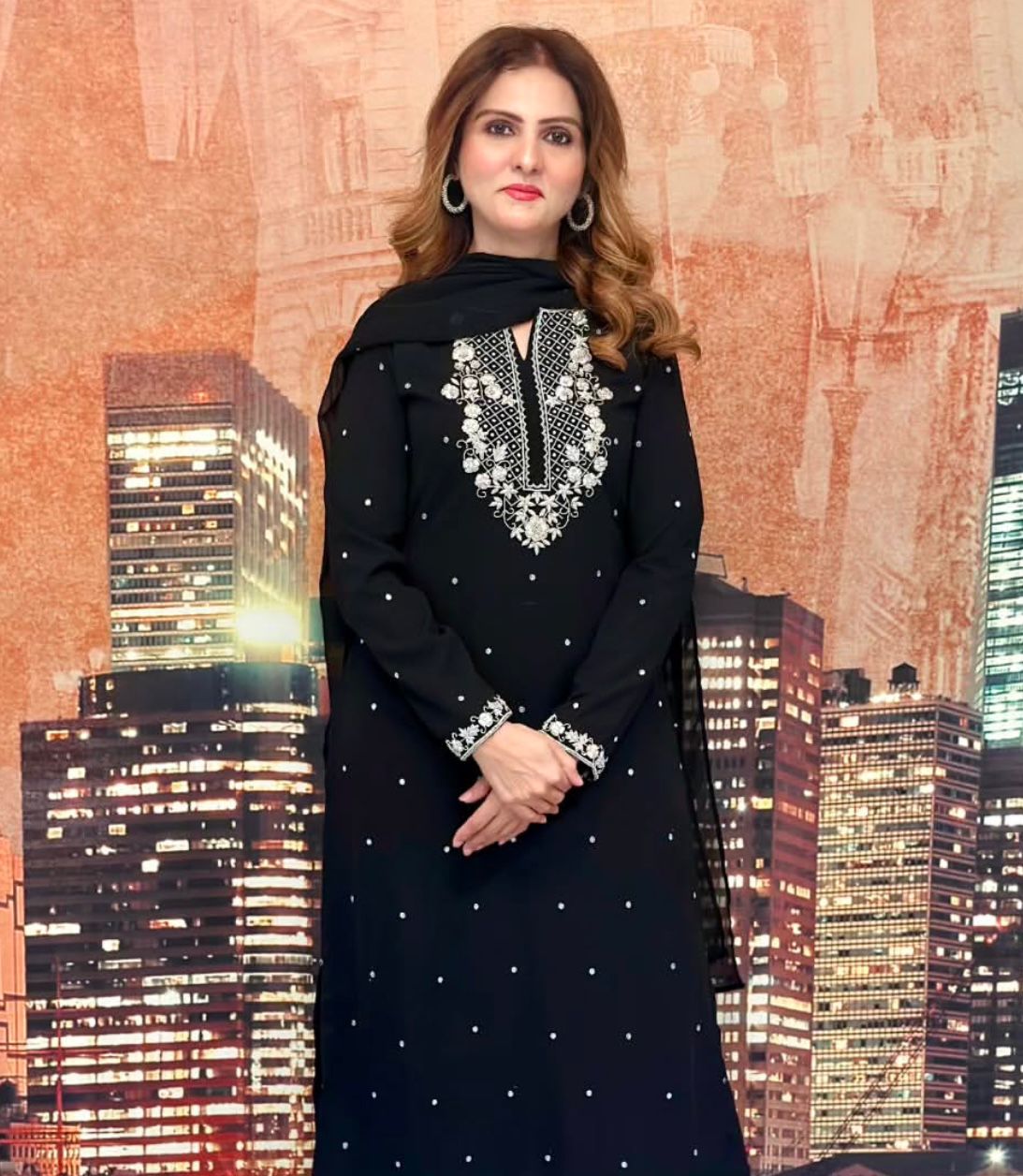 BLACK PAKISTANI DRESS