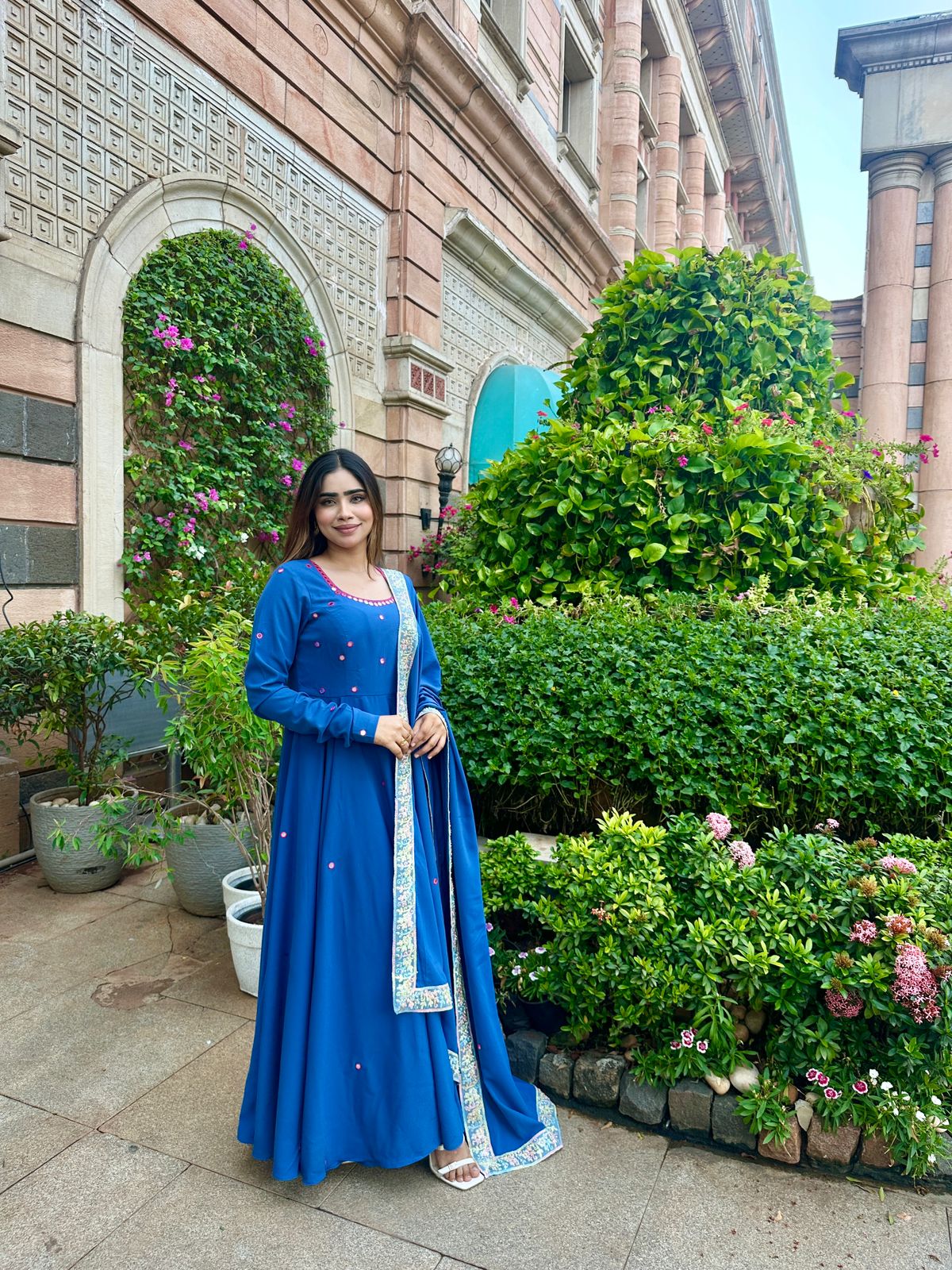 Blue Anarkali