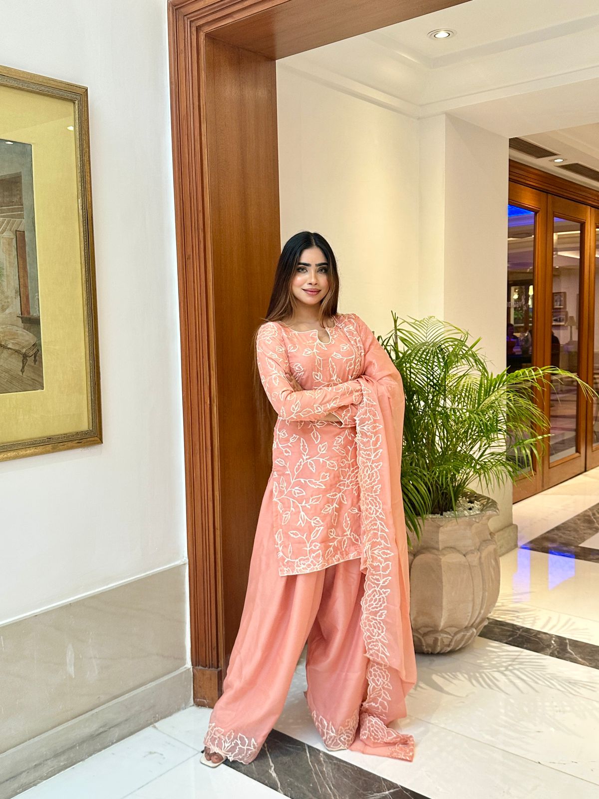 FESTIVE SHORT KURTA FARSI SALWAR SUIT