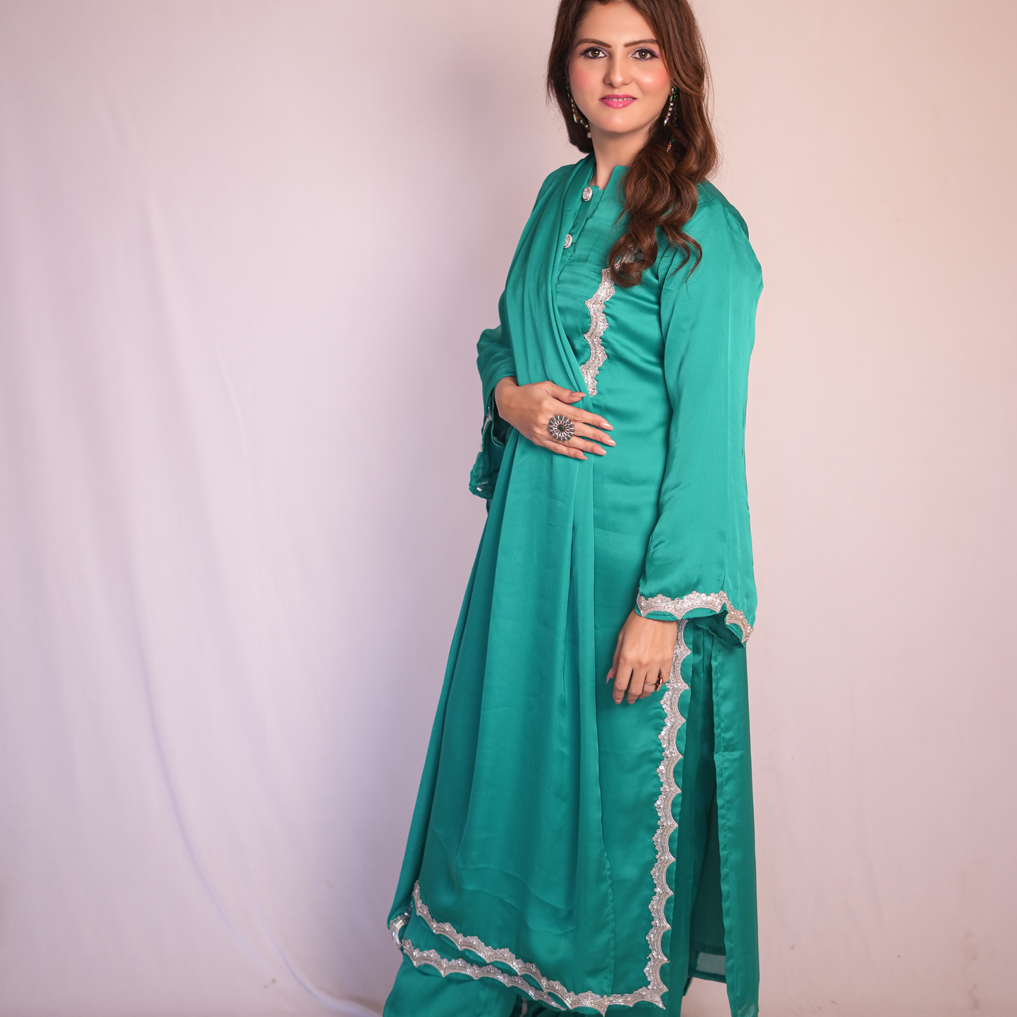 A Pakistani suit by SLC Nida fabric