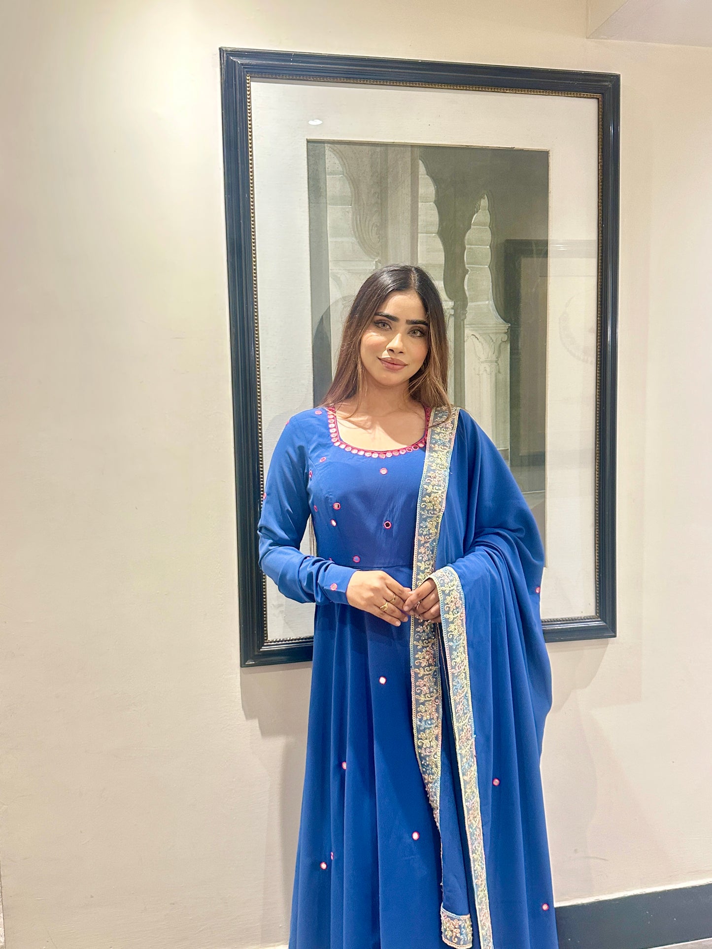 Blue Anarkali