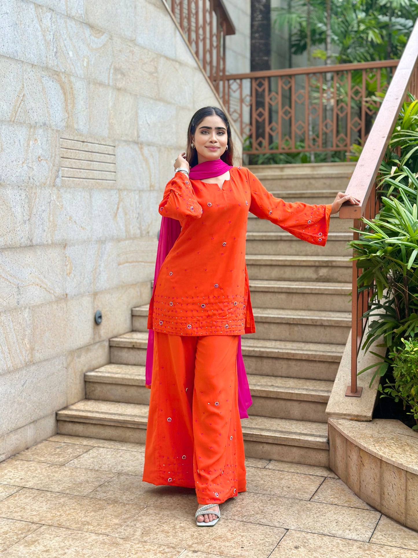 ORANGE INDIAN ETHNIC WEAR