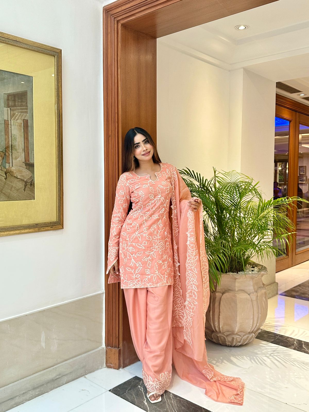 FESTIVE SHORT KURTA FARSI SALWAR SUIT